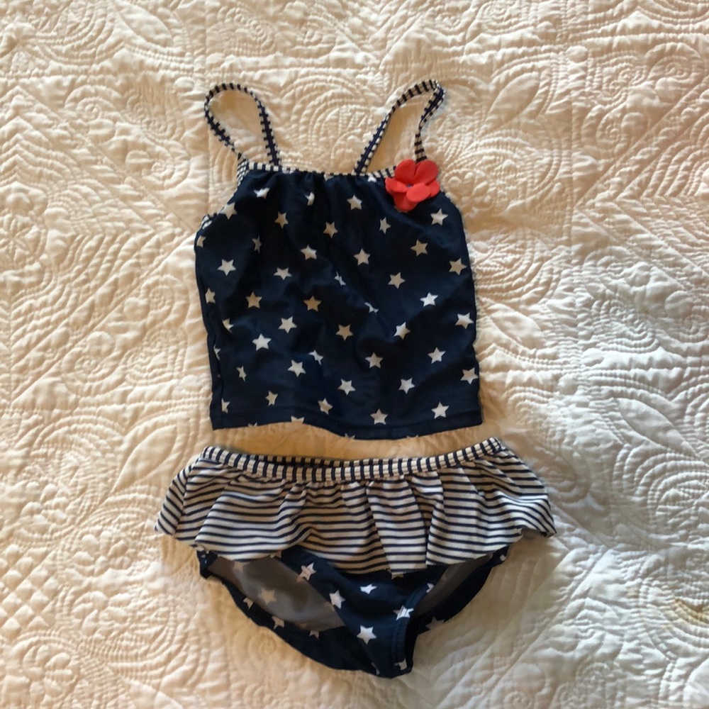 Baby girl swim